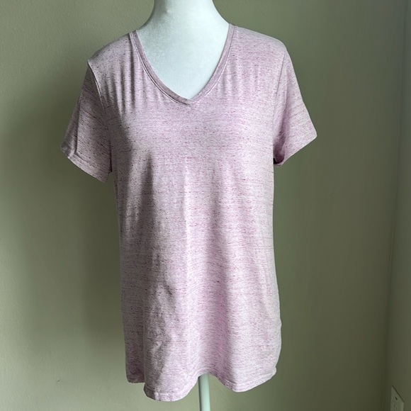 Croft & Barrow The Classic Tee women’s pink tee - Picture 1 of 5